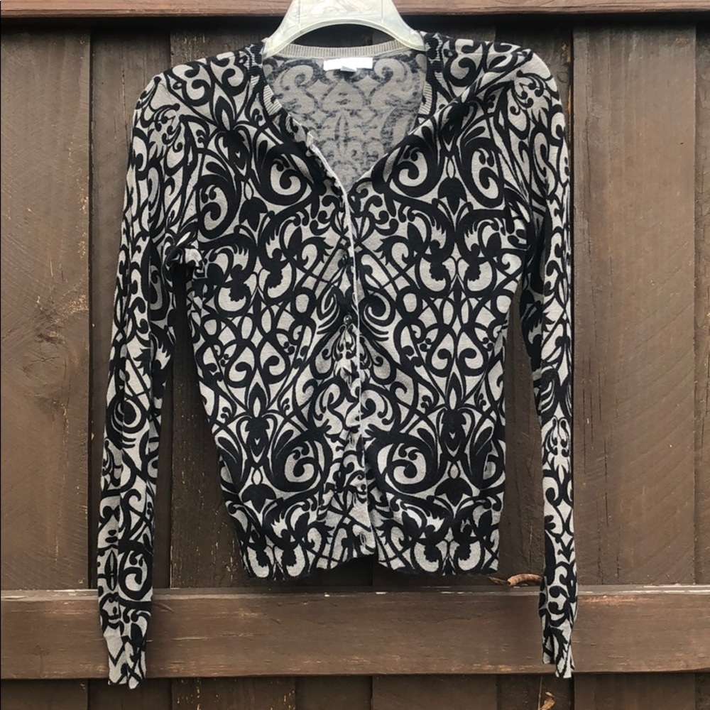 New York & Company black and gray cardigan